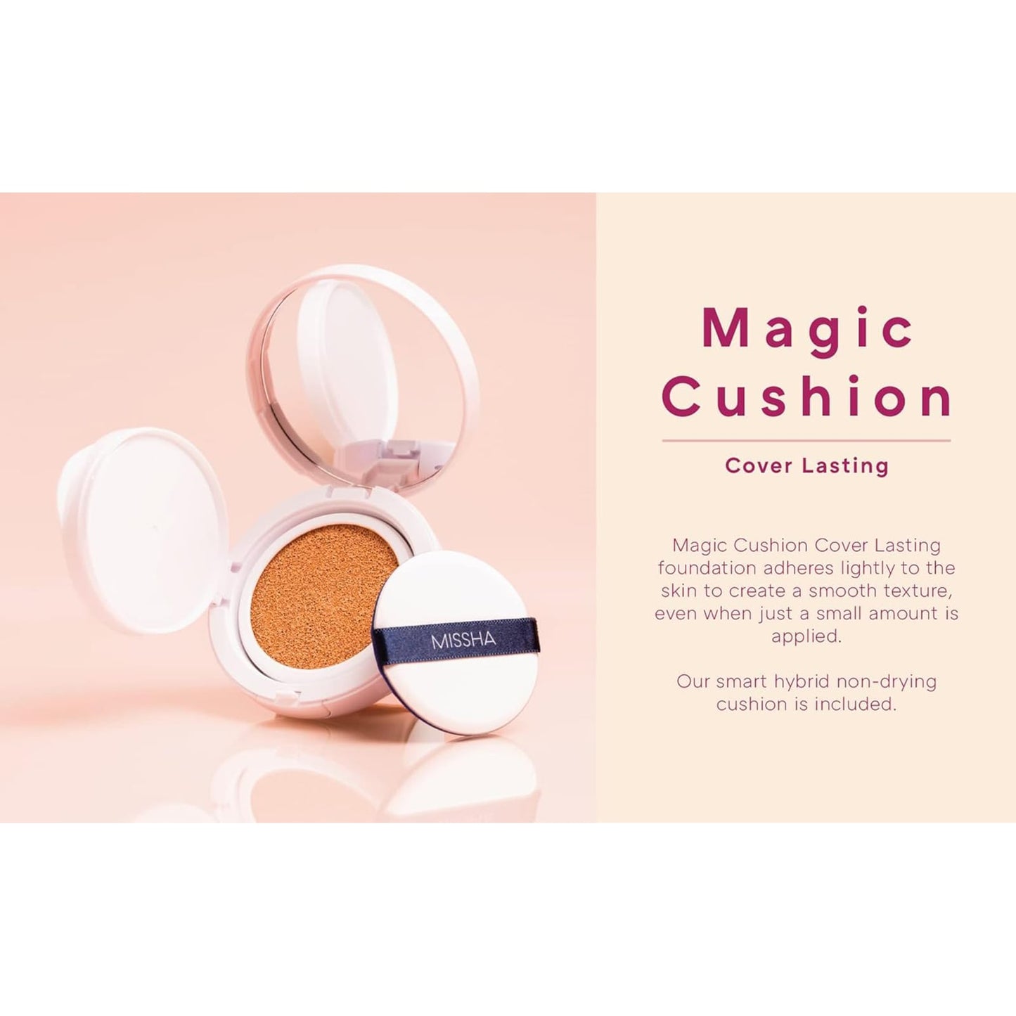 Magic Cushion Cover Lasting Foundation SPF50+ PA+++ 23 Natural Beige 15g Natural Beige|15g