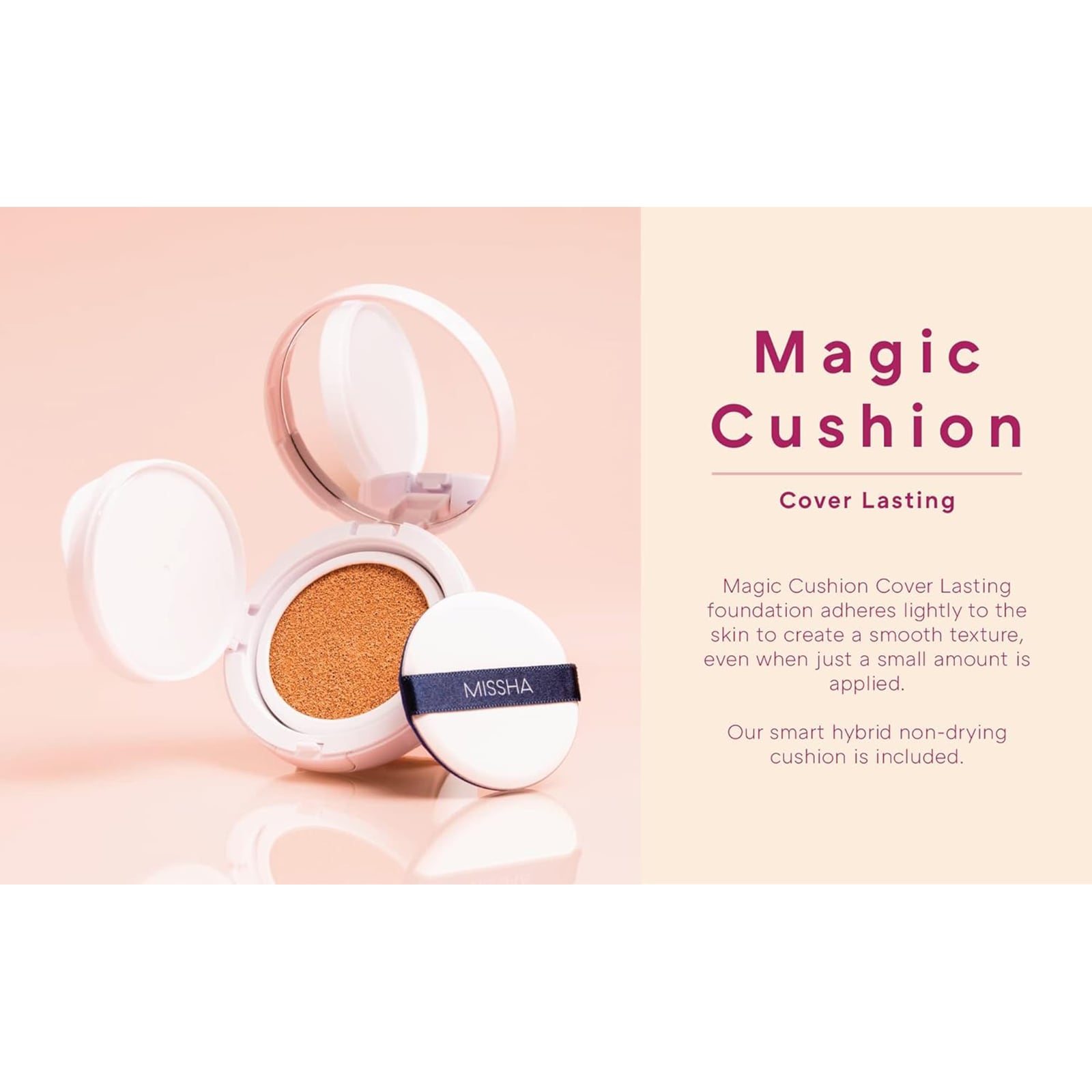 Magic Cushion Cover Lasting Foundation SPF50+ PA+++ 23 Natural Beige 15g Natural Beige|15g
