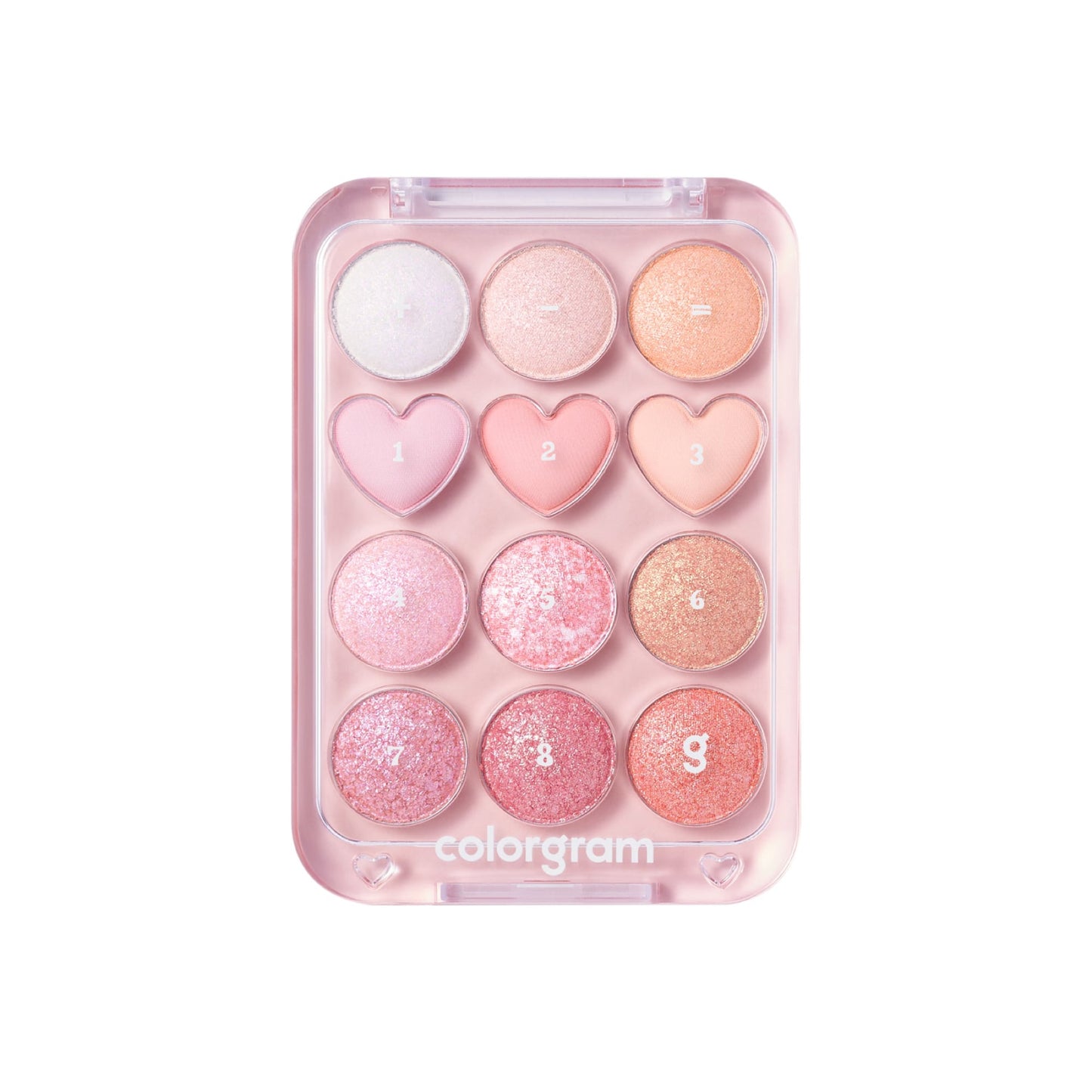 Colorgram Pin Point Eyeshadow Palette - 12 shades Bright+Cool|12 shades