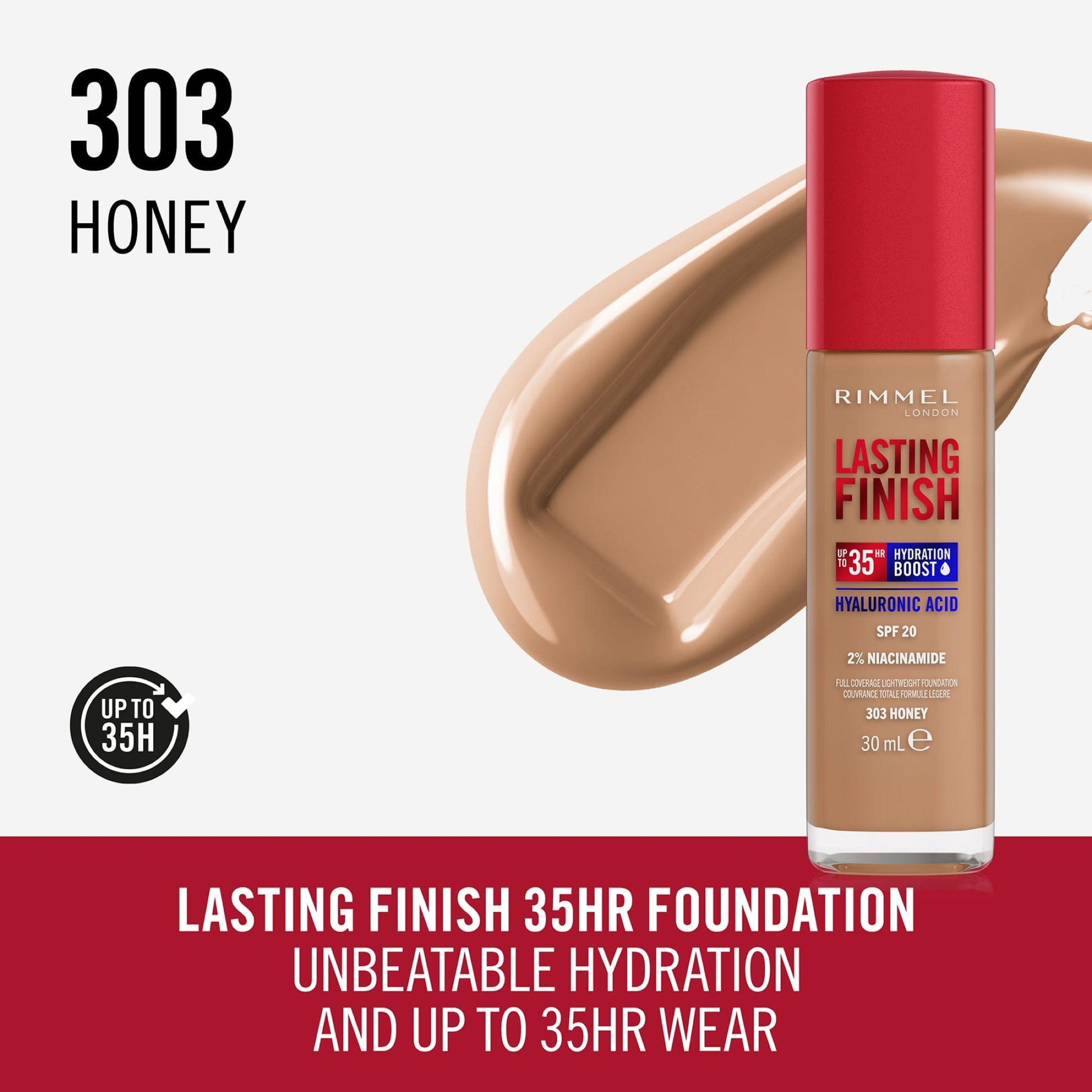 Lasting Finish 35 Hour Foundation 30ml Honey|30ml