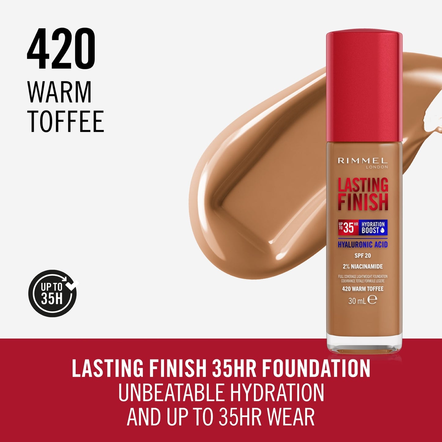 Lasting Finish 35 Hour Foundation 30ml Warm Toffee|30ml