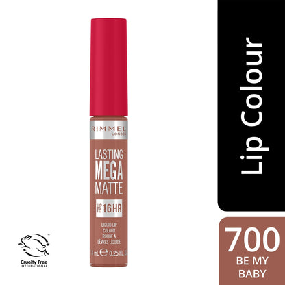 Lasting Mega Matte Liquid Lip Colour 7.4ml Be my Baby|7.4ml