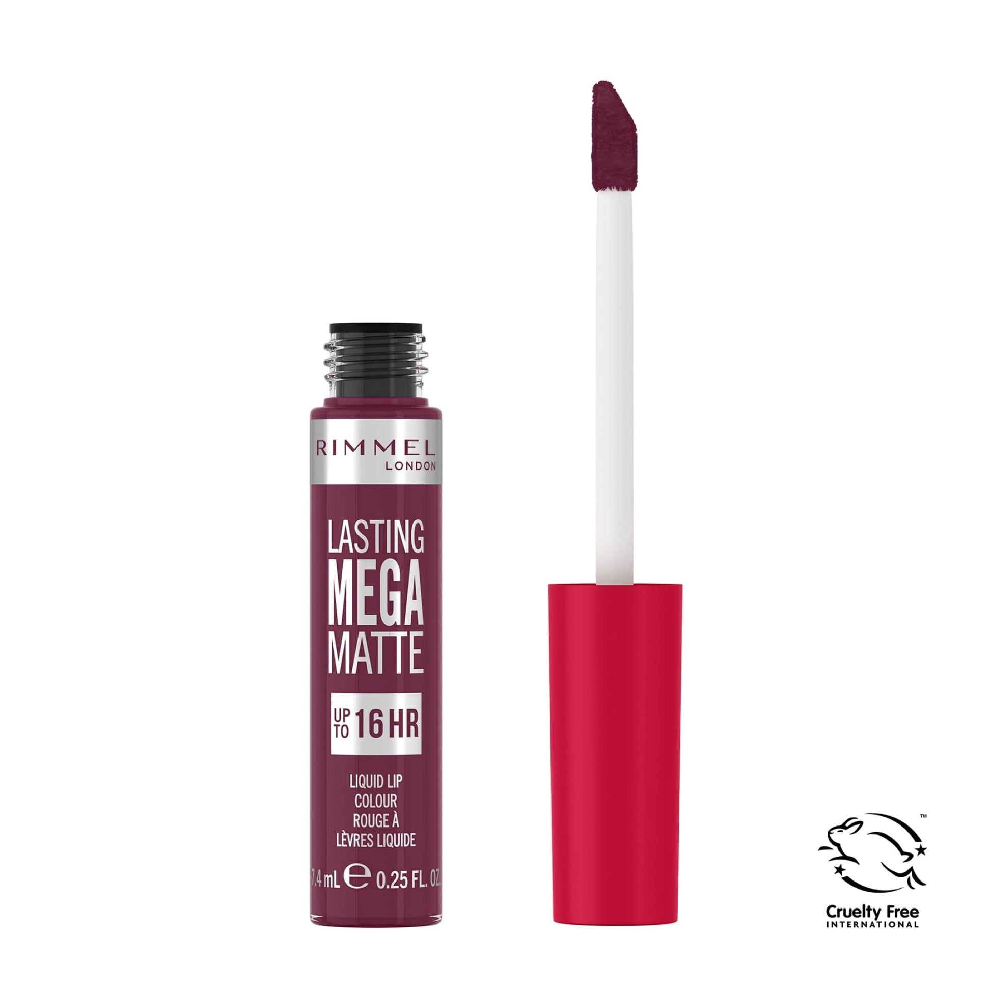 Lasting Mega Matte Liquid Lip Colour 7.4ml Rock me Purple|7.4ml