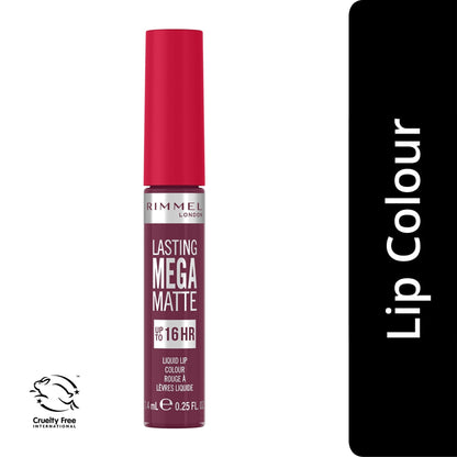 Lasting Mega Matte Liquid Lip Colour 7.4ml Rock me Purple|7.4ml