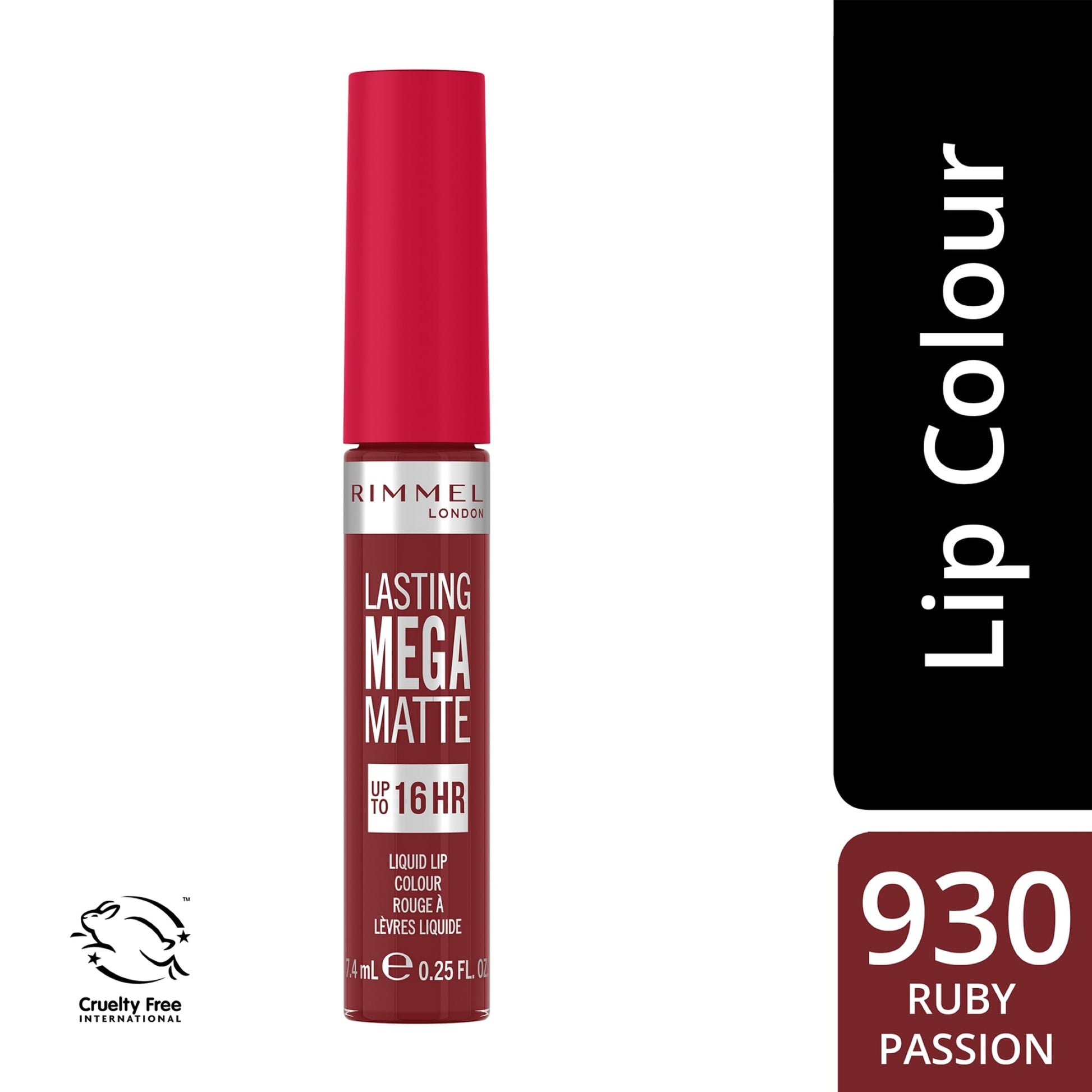 Lasting Mega Matte Liquid Lip Colour 7.4ml Ruby Passion|7.4ml