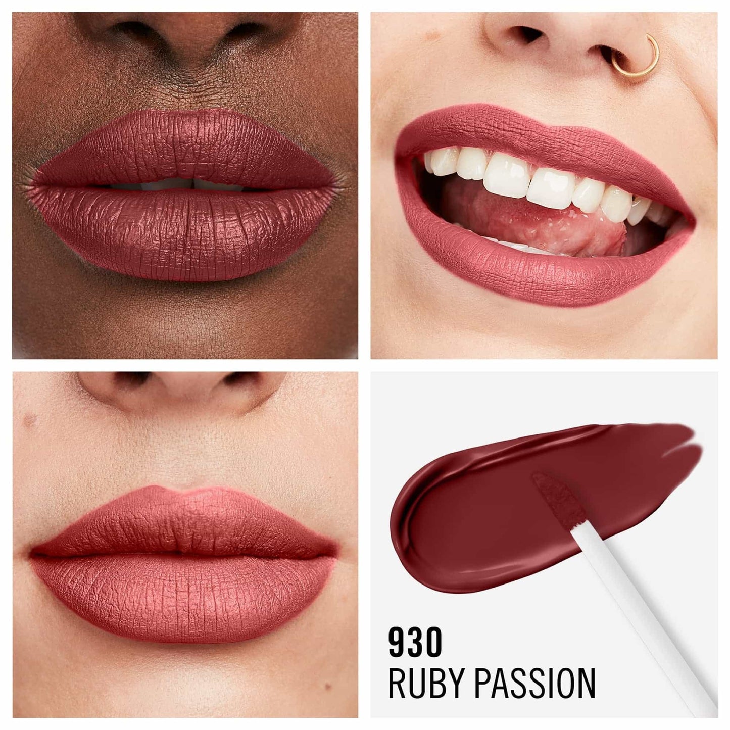 Lasting Mega Matte Liquid Lip Colour 7.4ml Ruby Passion|7.4ml