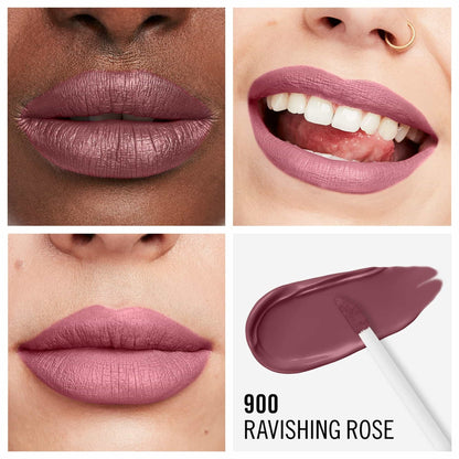 Lasting Mega Matte Liquid Lip Colour 7.4ml Ravishing Rose|7.4ml