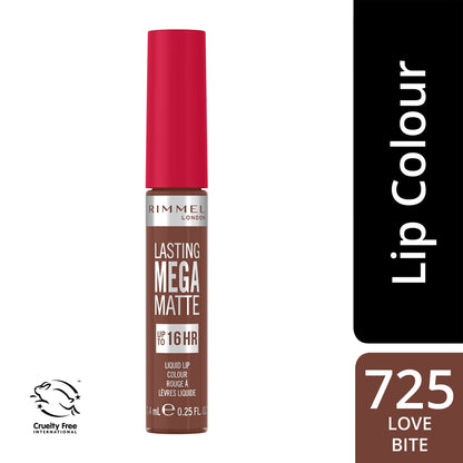 Lasting Mega Matte Liquid Lip Colour 7.4ml Love Bites|7.4ml