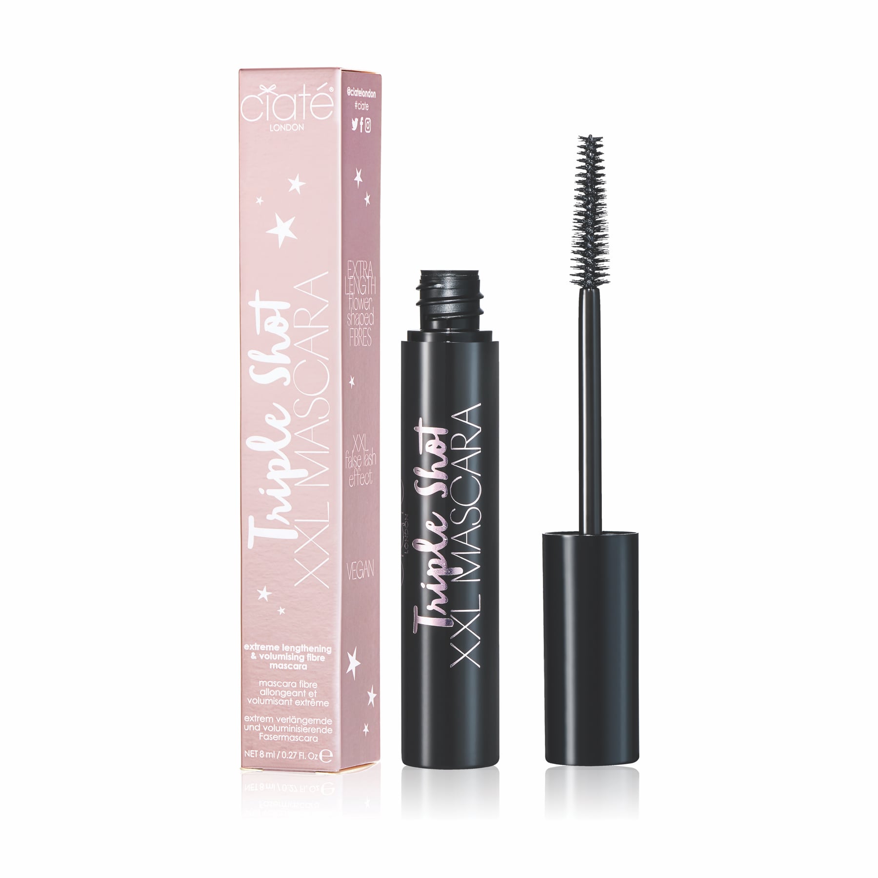 Triple Shot XXL Mascara Black Black|8ml