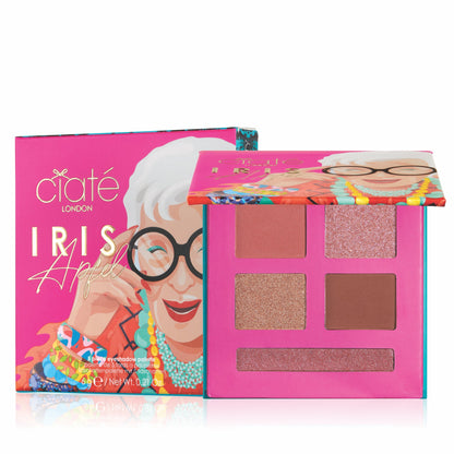 Iris Apfel Eyeshadow Palette - 5 shades Nude & Aqua|35g