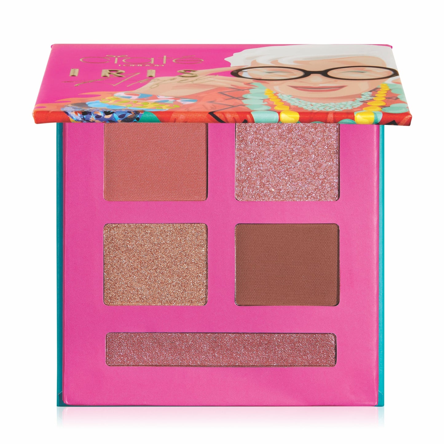 Iris Apfel Eyeshadow Palette - 5 shades Nude & Aqua|35g