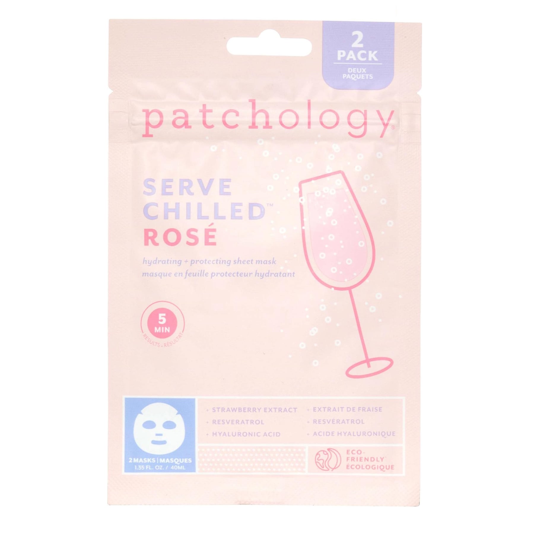 Serve Chilled Rose Hydrating Sheet Mask 2 sheets 40ml