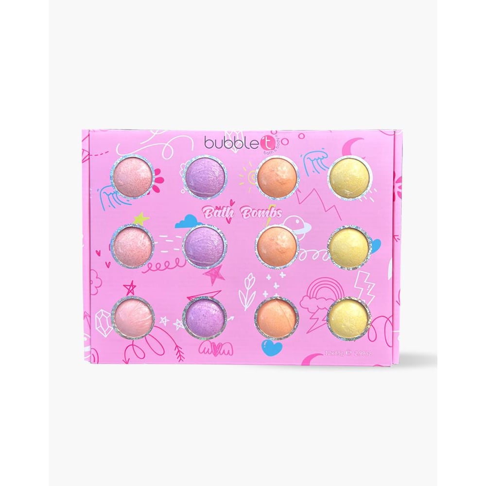 Large Mixed Fruity Bath Bomb Gift Set 12 x 85g