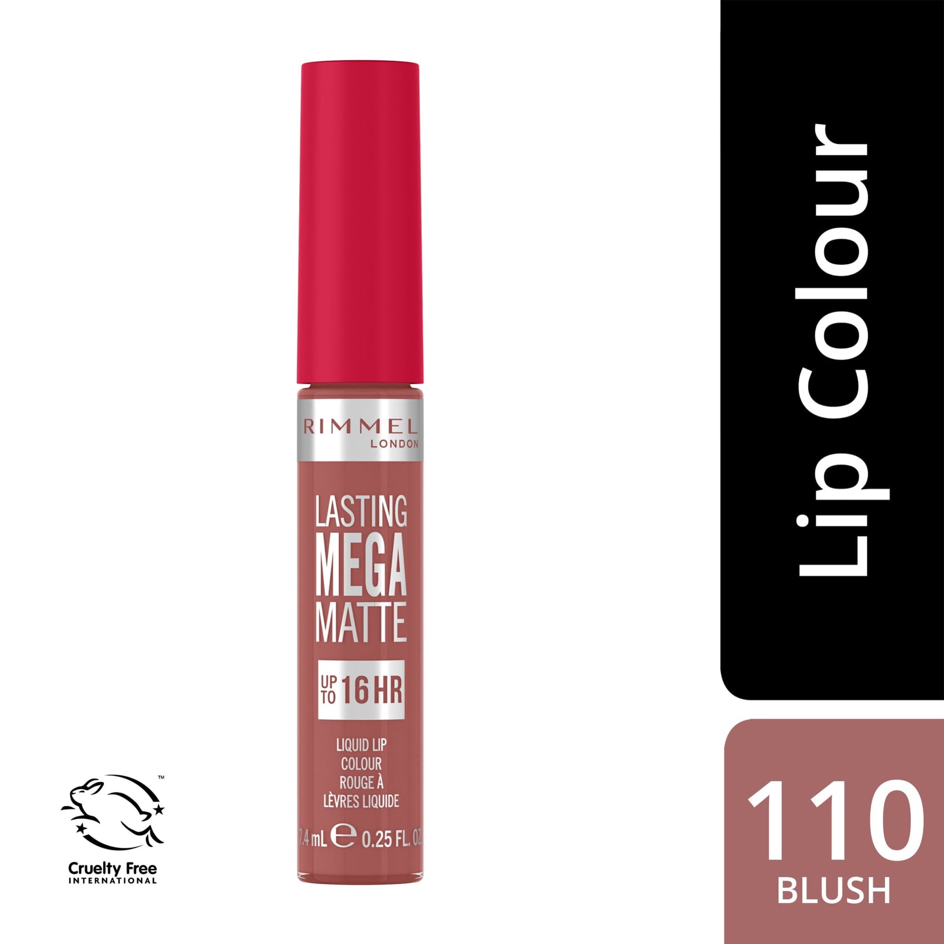 Lasting Mega Matte Liquid Lip Colour 7.4ml Blush|7.4ml