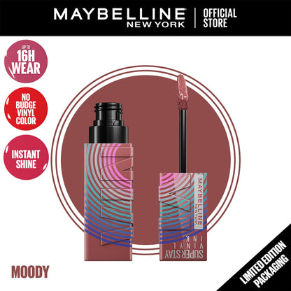 Maybelline Superstay Vinyl Ink Lipstick Music Collection Limited Edition Moody