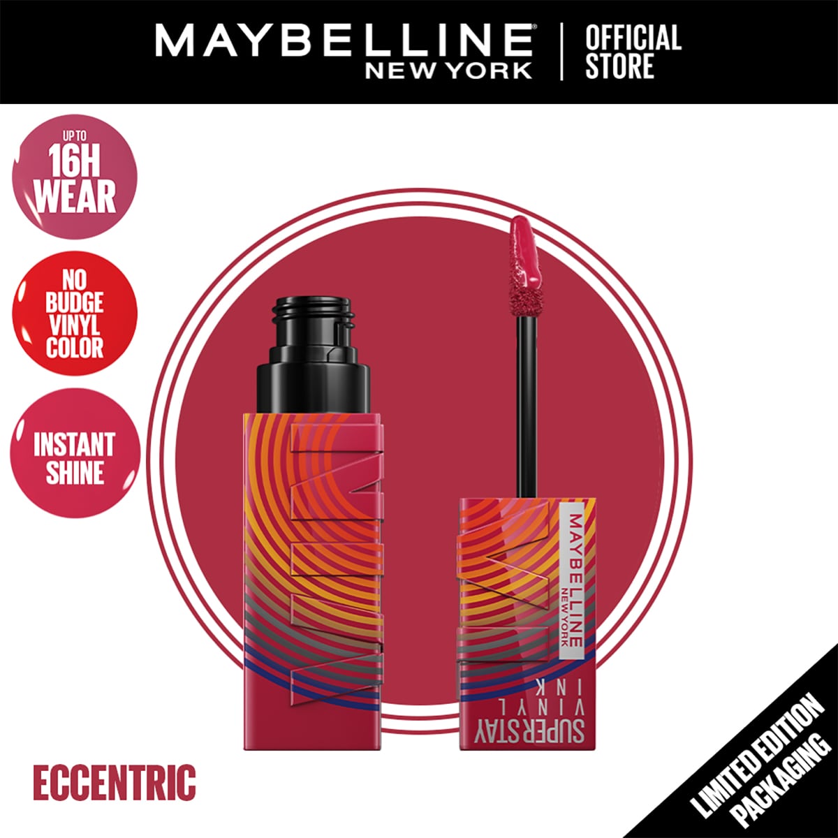 Maybelline Superstay Vinyl Ink Lipstick Music Collection Limited Edition Eccentric