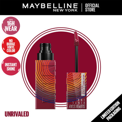 Maybelline Superstay Vinyl Ink Lipstick Music Collection Limited Edition Unrivaled