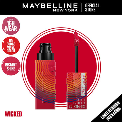 Maybelline Superstay Vinyl Ink Lipstick Music Collection Limited Edition Wicked