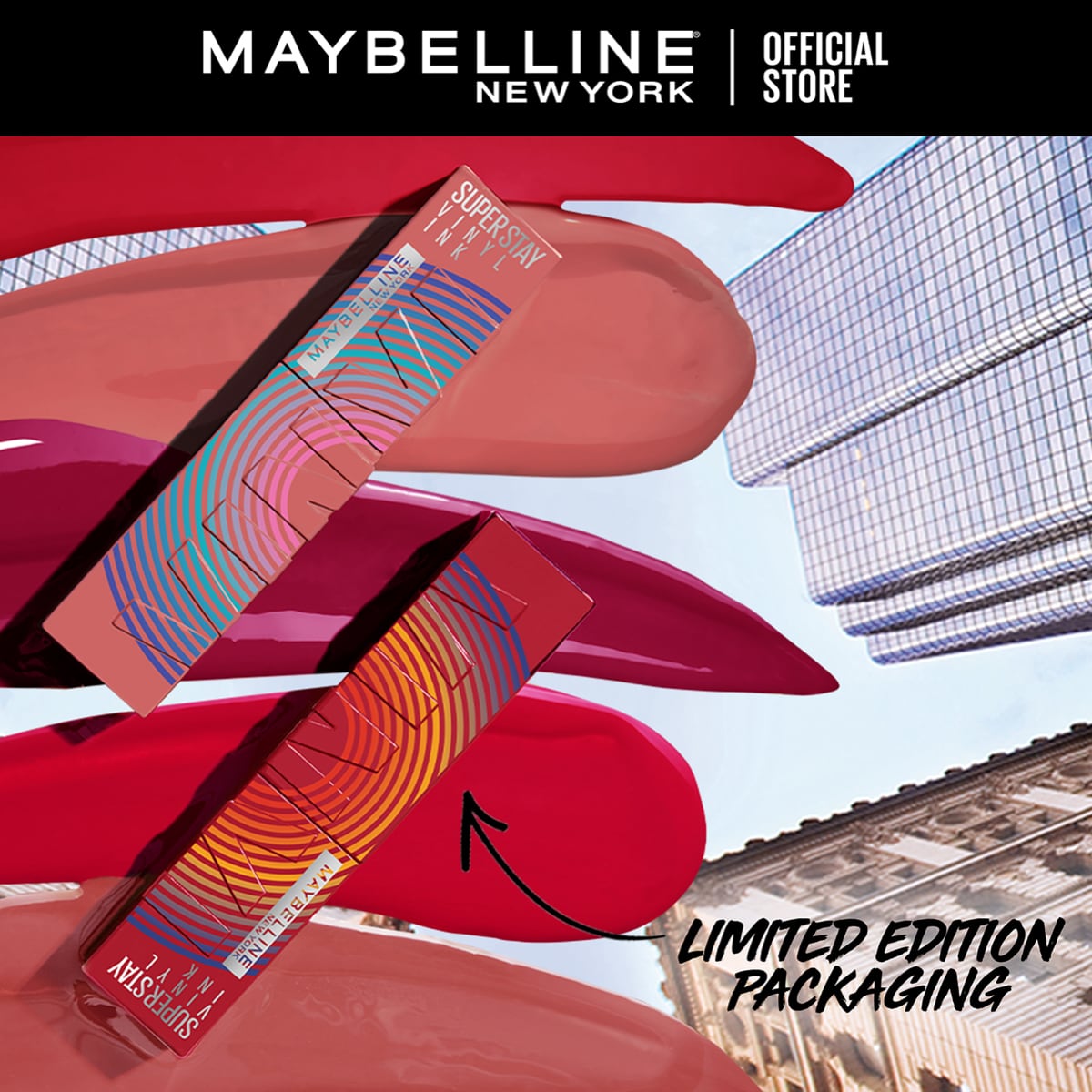 Maybelline Superstay Vinyl Ink Lipstick Music Collection Limited Edition Saucy