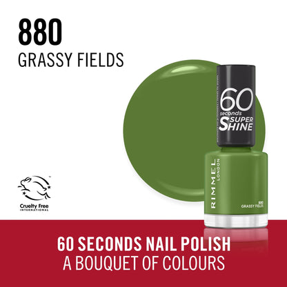60 Seconds Super Shine Nail Polish 8ml Grassy Fields|8ml
