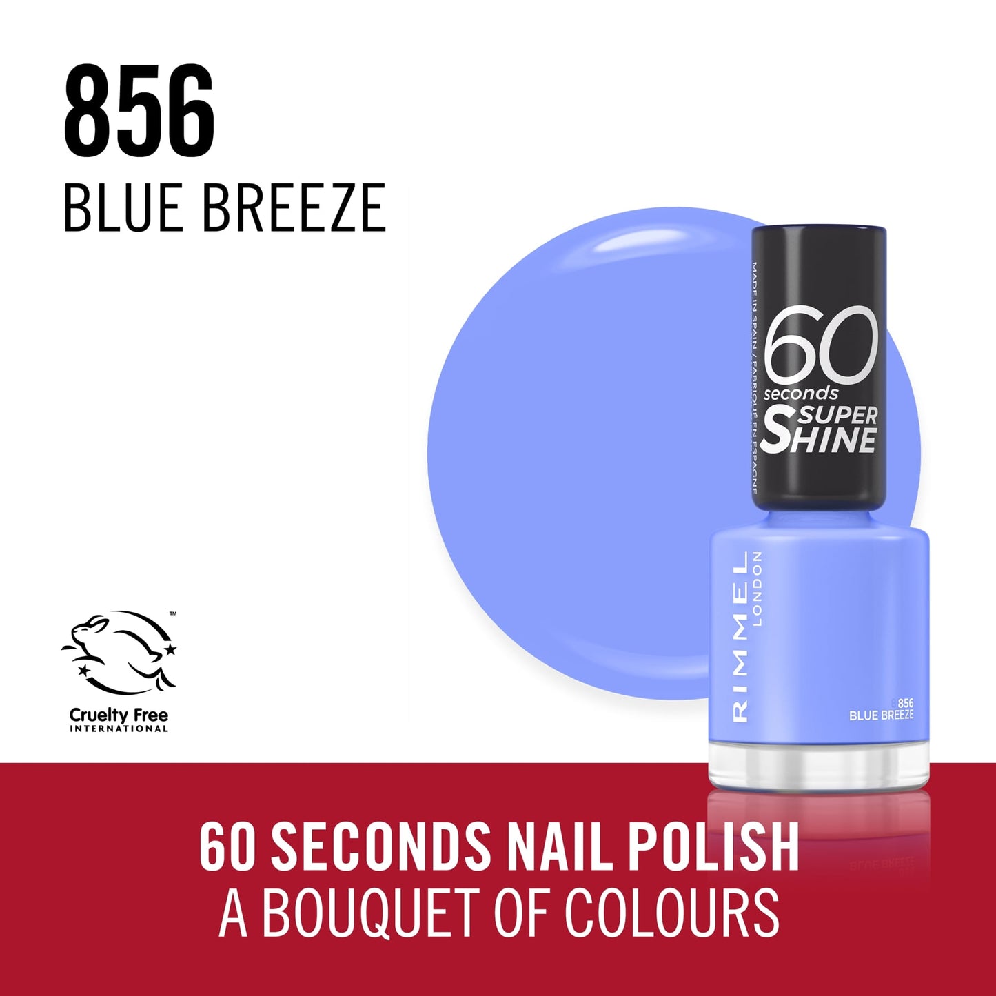 60 Seconds Super Shine Nail Polish 8ml Blue Breeze|8ml
