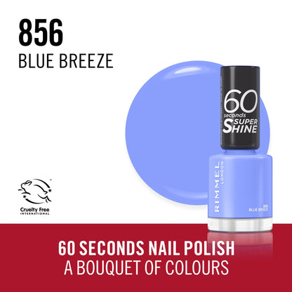60 Seconds Super Shine Nail Polish 8ml Blue Breeze|8ml
