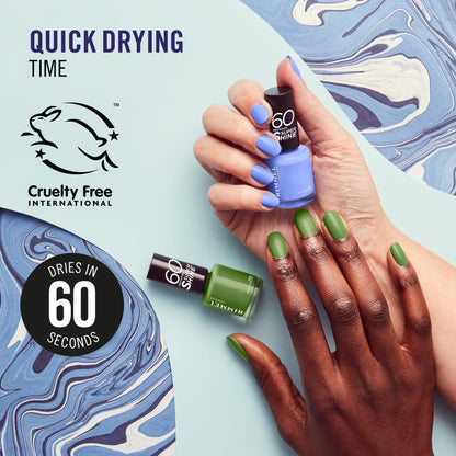 60 Seconds Super Shine Nail Polish 8ml Blue Breeze|8ml