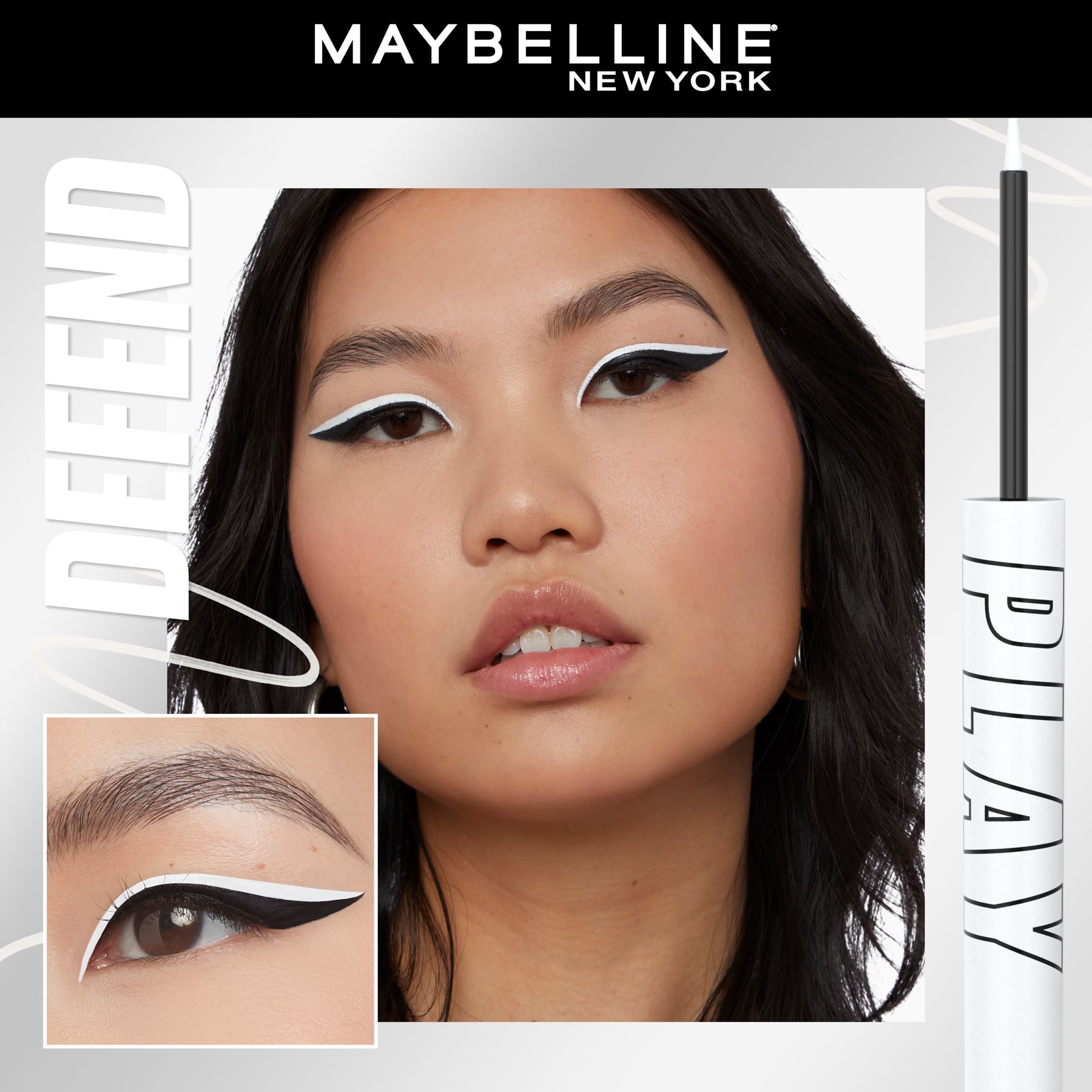 Maybelline Tattoo Liner Play Waterproof Liquid Eyeliner Defend Defend