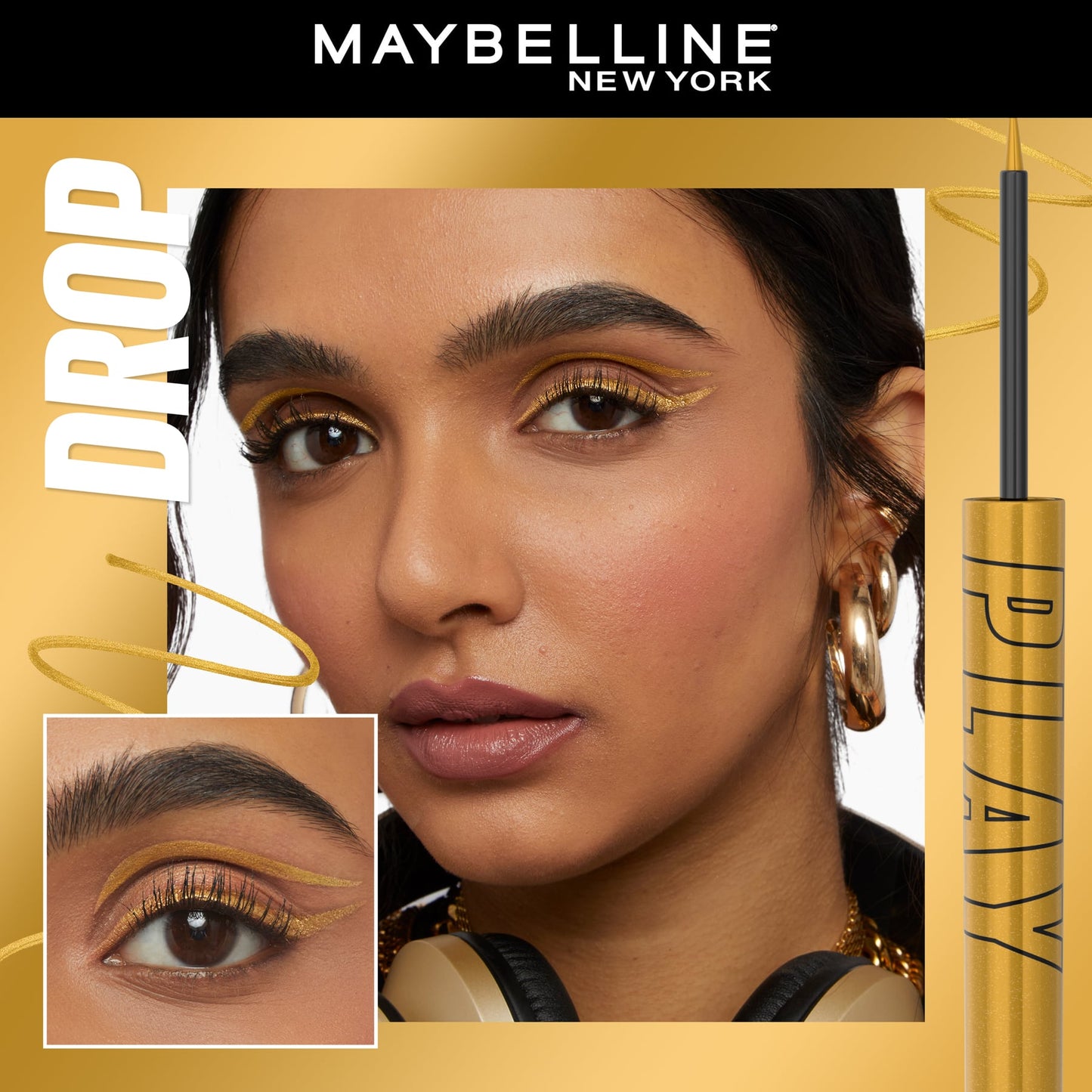 Maybelline Tattoo Liner Play Waterproof Liquid Eyeliner Defend Drop