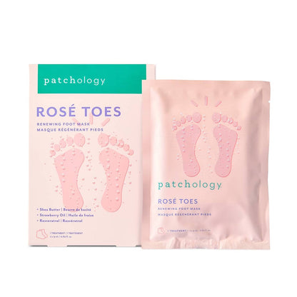 Patchology Serve Chilled Rose Toes Renewing Foot Mask 2x 9ml