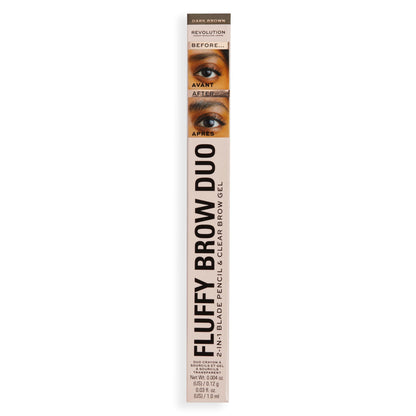 Revolution Fluffy Brow Filter Duo Dark Brown
