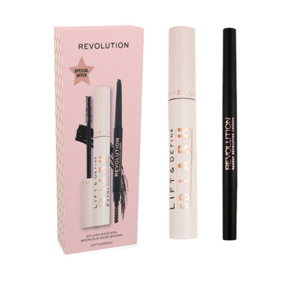 Makeup Revolution 5d Lash Mascara & Duo Brow Definer Pencil