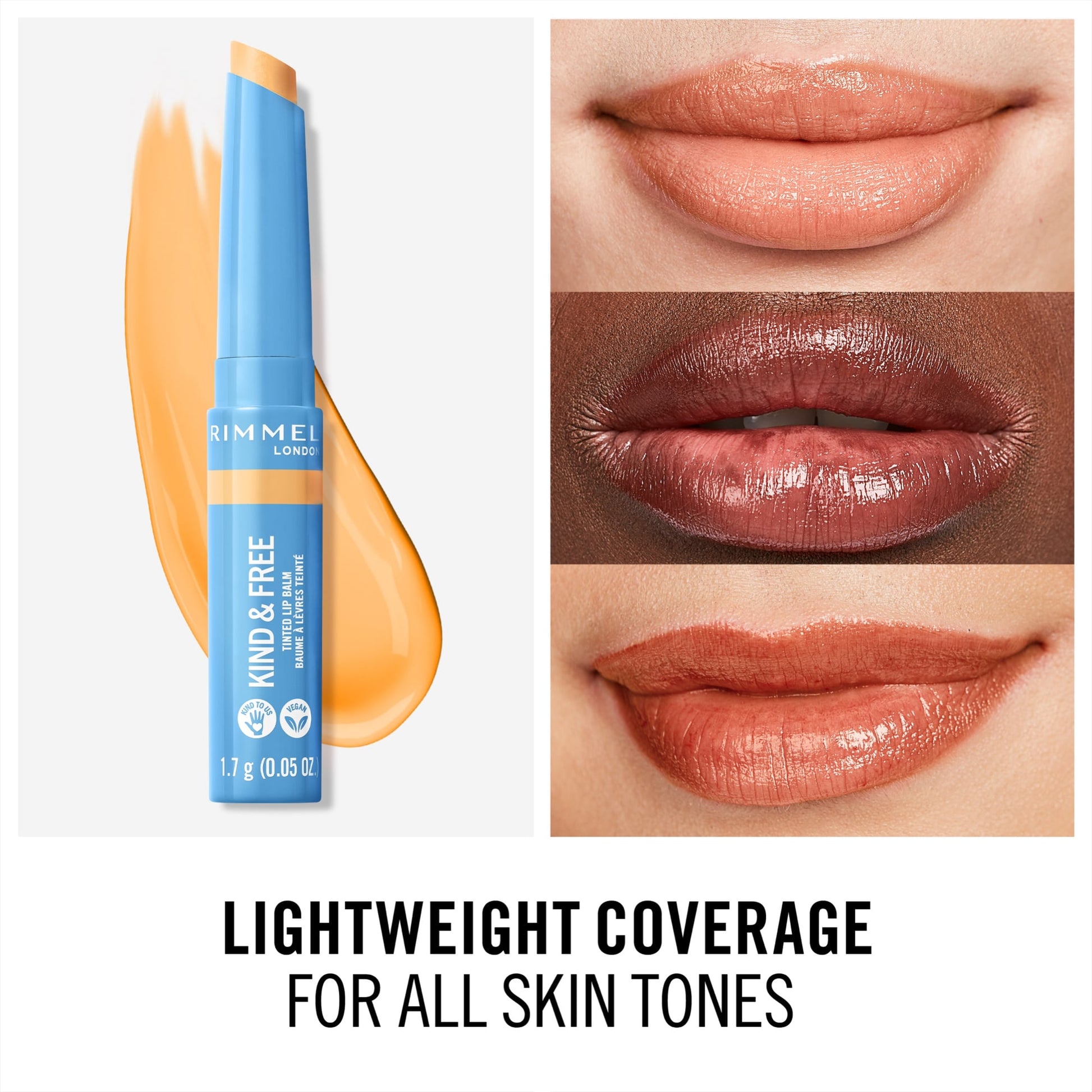 Rimmel London Kind & Free Tinted Lip Balm 1.7g 001 Air Storm|10g