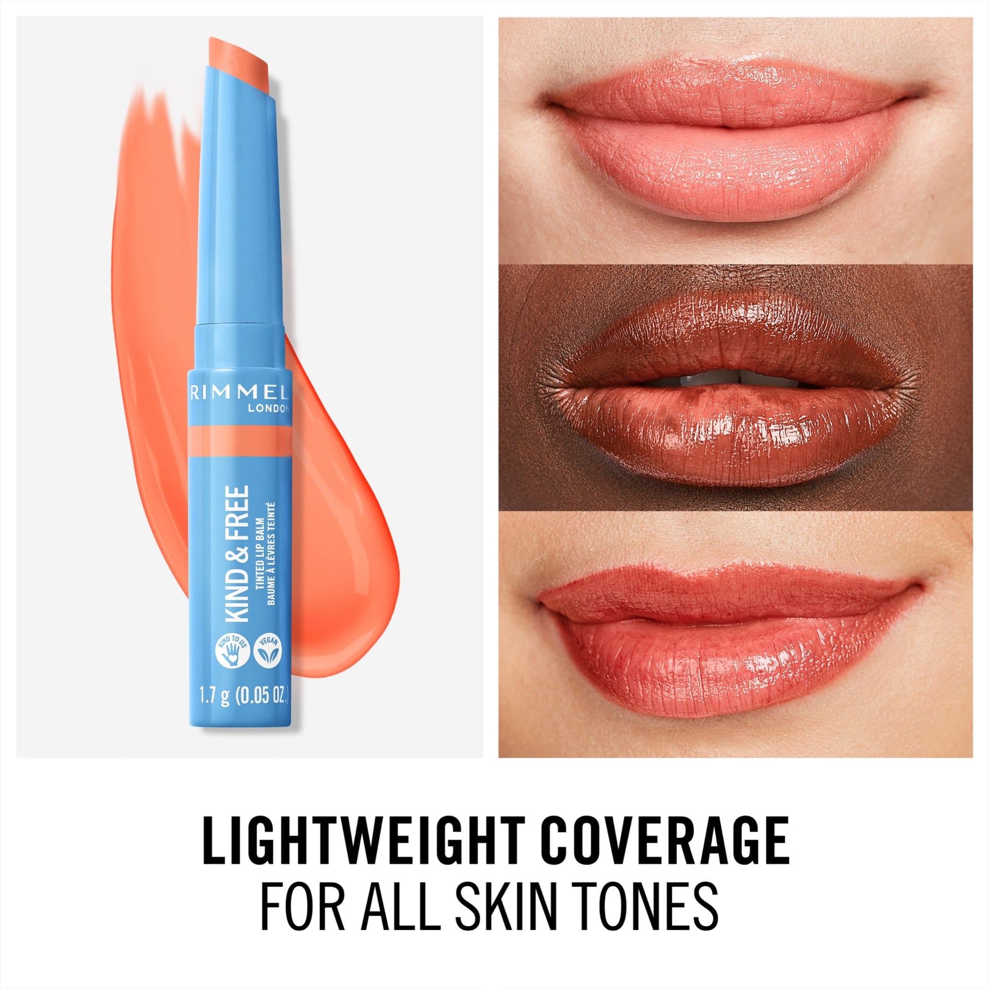 Rimmel London Kind & Free Tinted Lip Balm 1.7g 003 Tropical Spark|10g