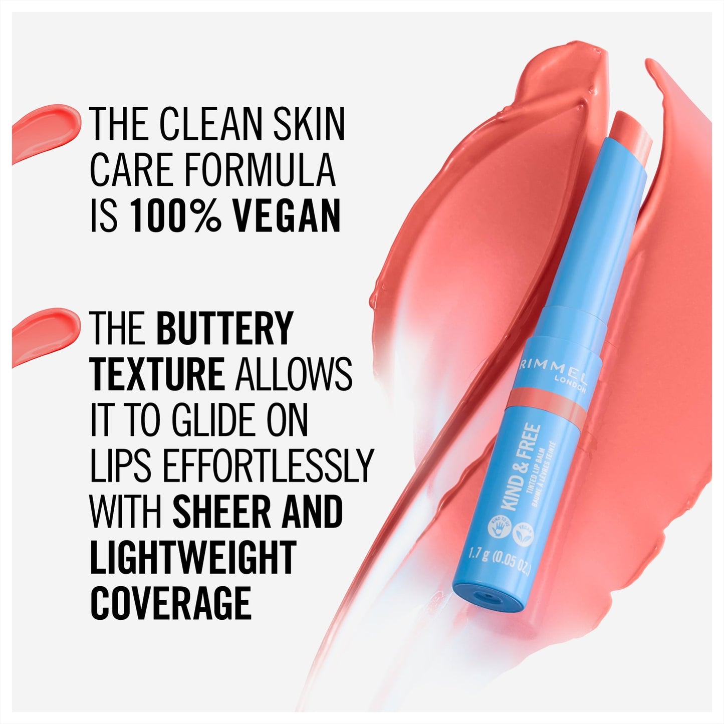 Rimmel London Kind & Free Tinted Lip Balm 1.7g 004 Hibiscus Blaze|10g