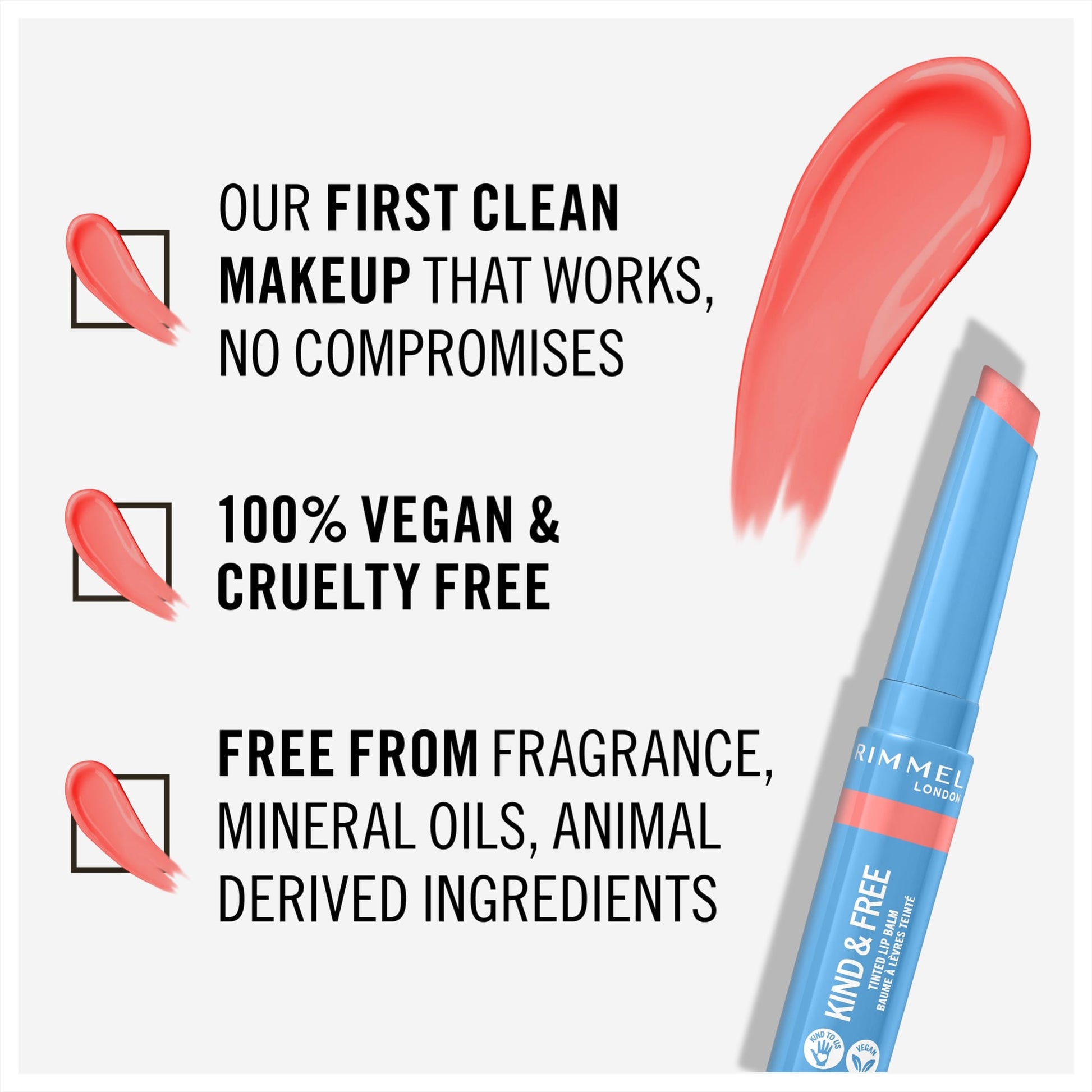 Rimmel London Kind & Free Tinted Lip Balm 1.7g 004 Hibiscus Blaze|10g