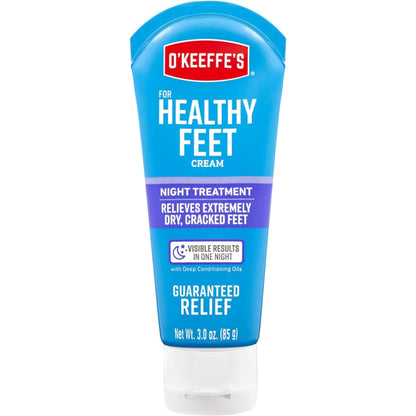 O'Keeffe's Healthy Feet Night Treatment Foot Cream Tube 3oz 3oz