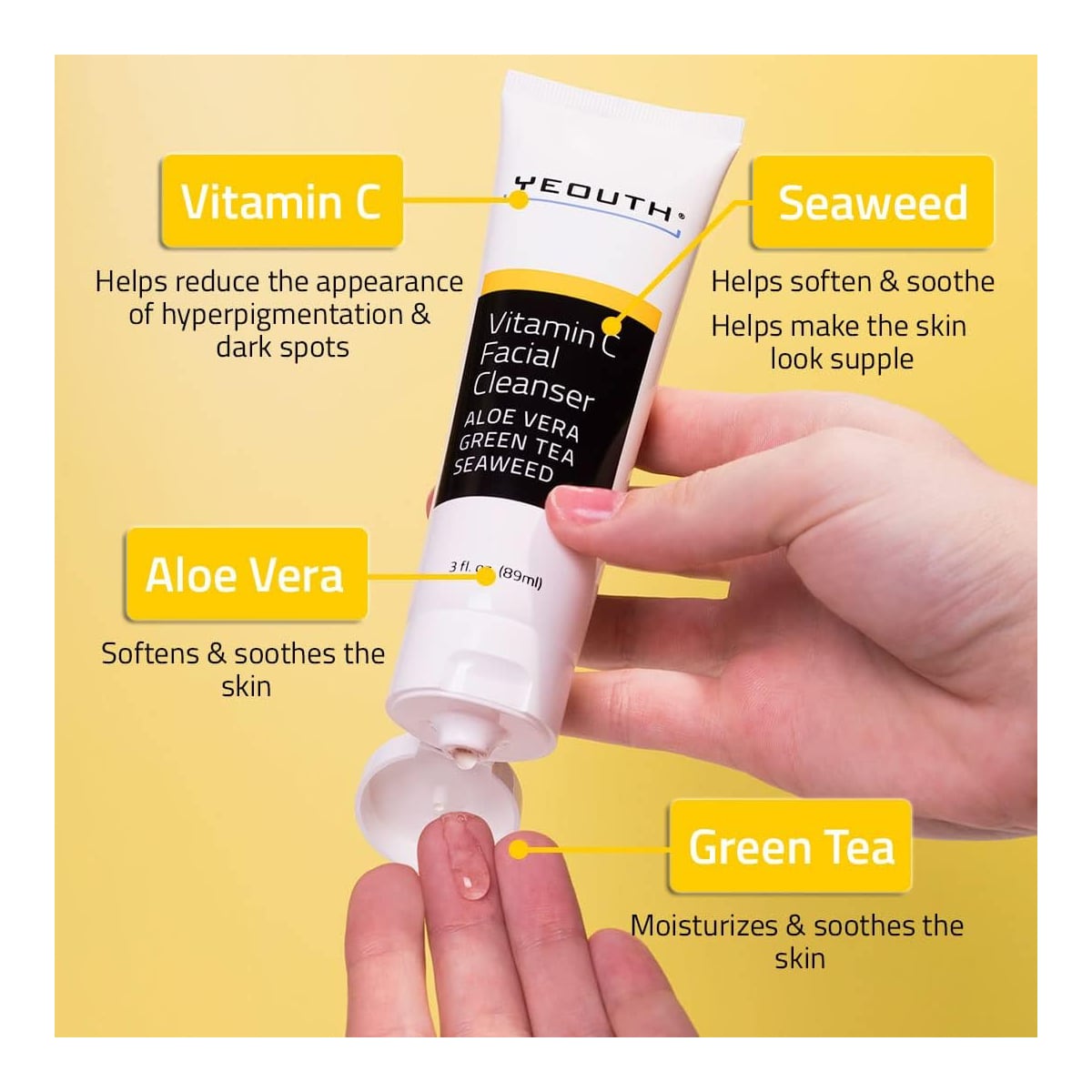 Yeouth Vitamin C Facial Cleanser 3oz 3oz