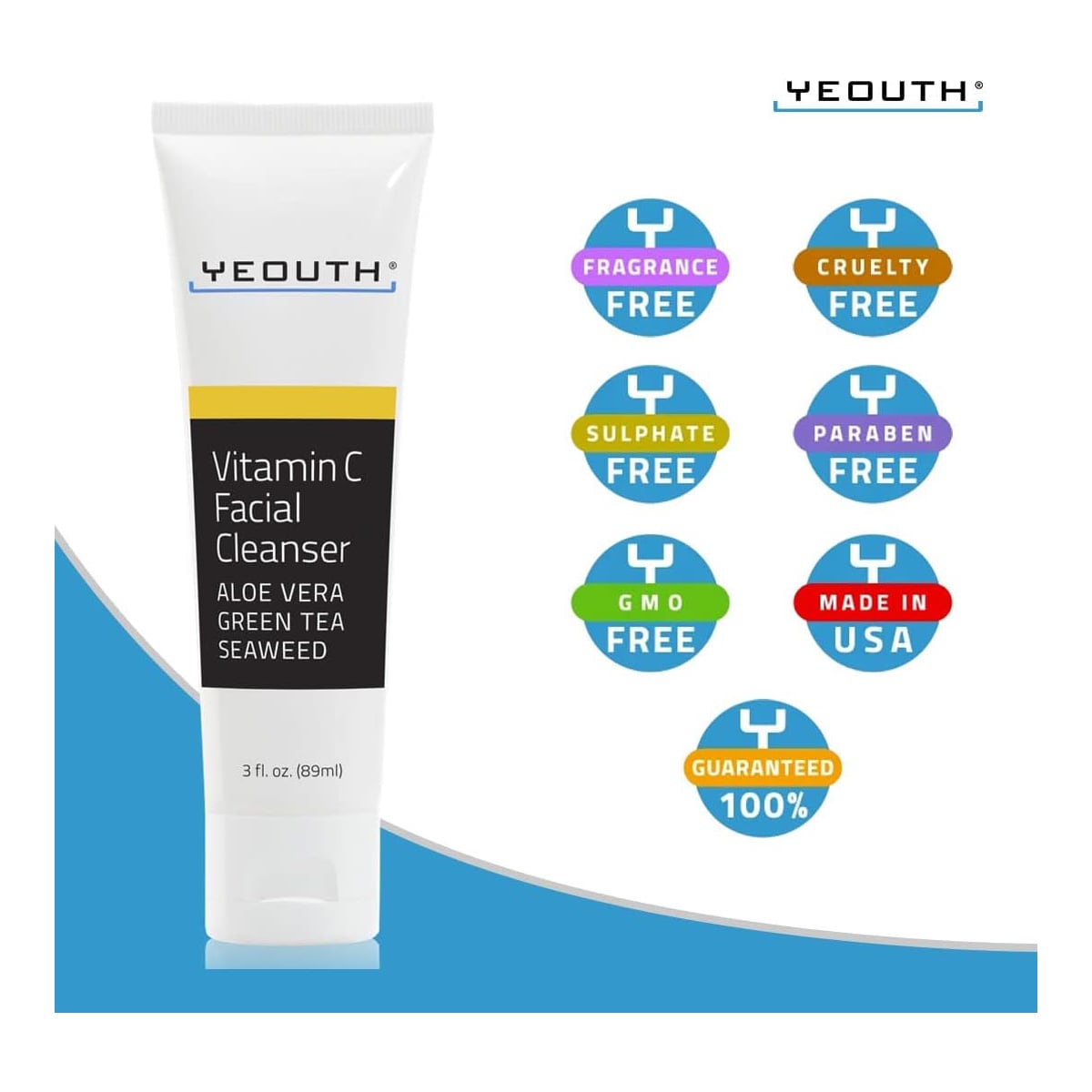 Yeouth Vitamin C Facial Cleanser 3oz 3oz