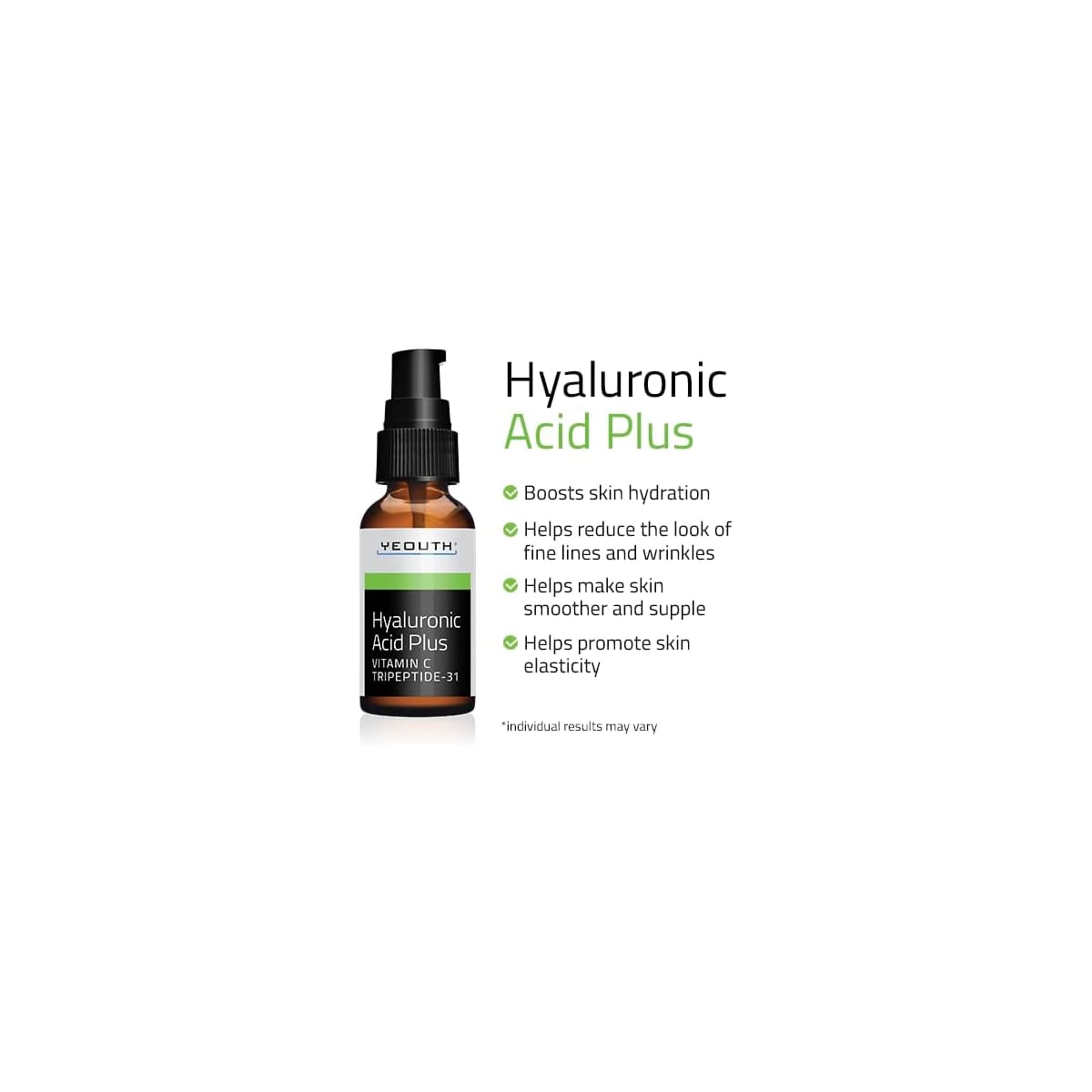 Yeouth Hyaluronic Acid Plus Serum with Vitamin C 1oz