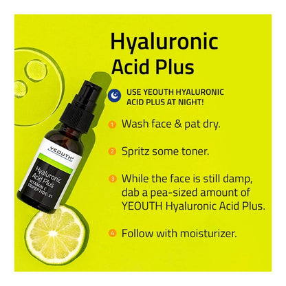 Yeouth Hyaluronic Acid Plus Serum with Vitamin C 1oz