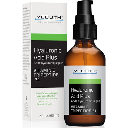 Yeouth Hyaluronic Acid Plus Serum with Vitamin C 2oz