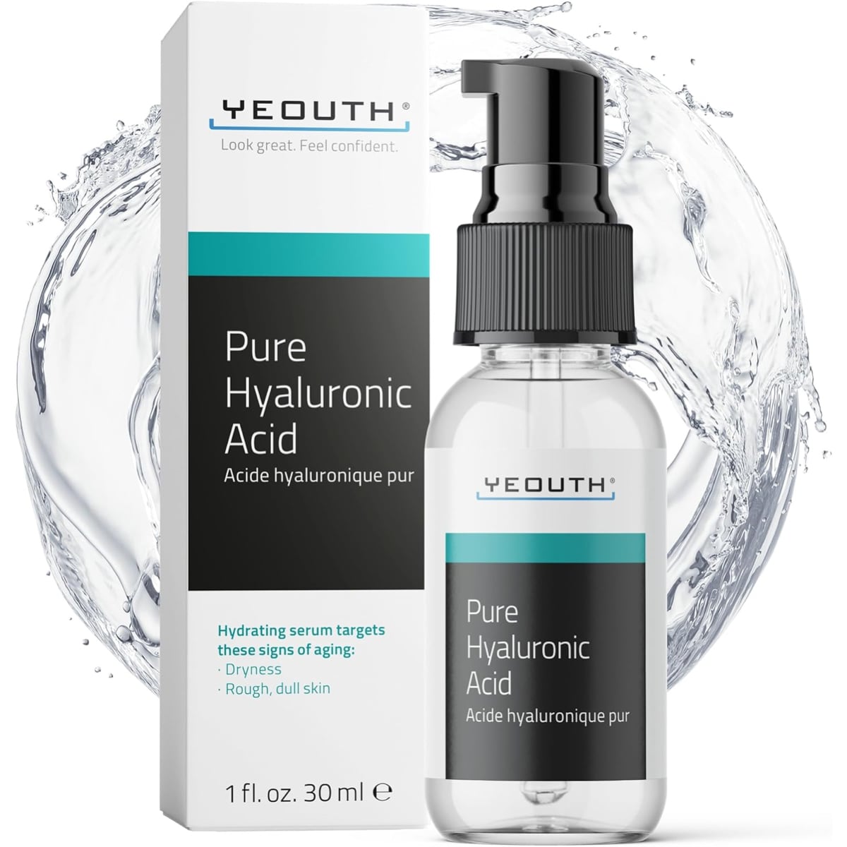Yeouth Pure Hyaluronic Acid Serum 1oz