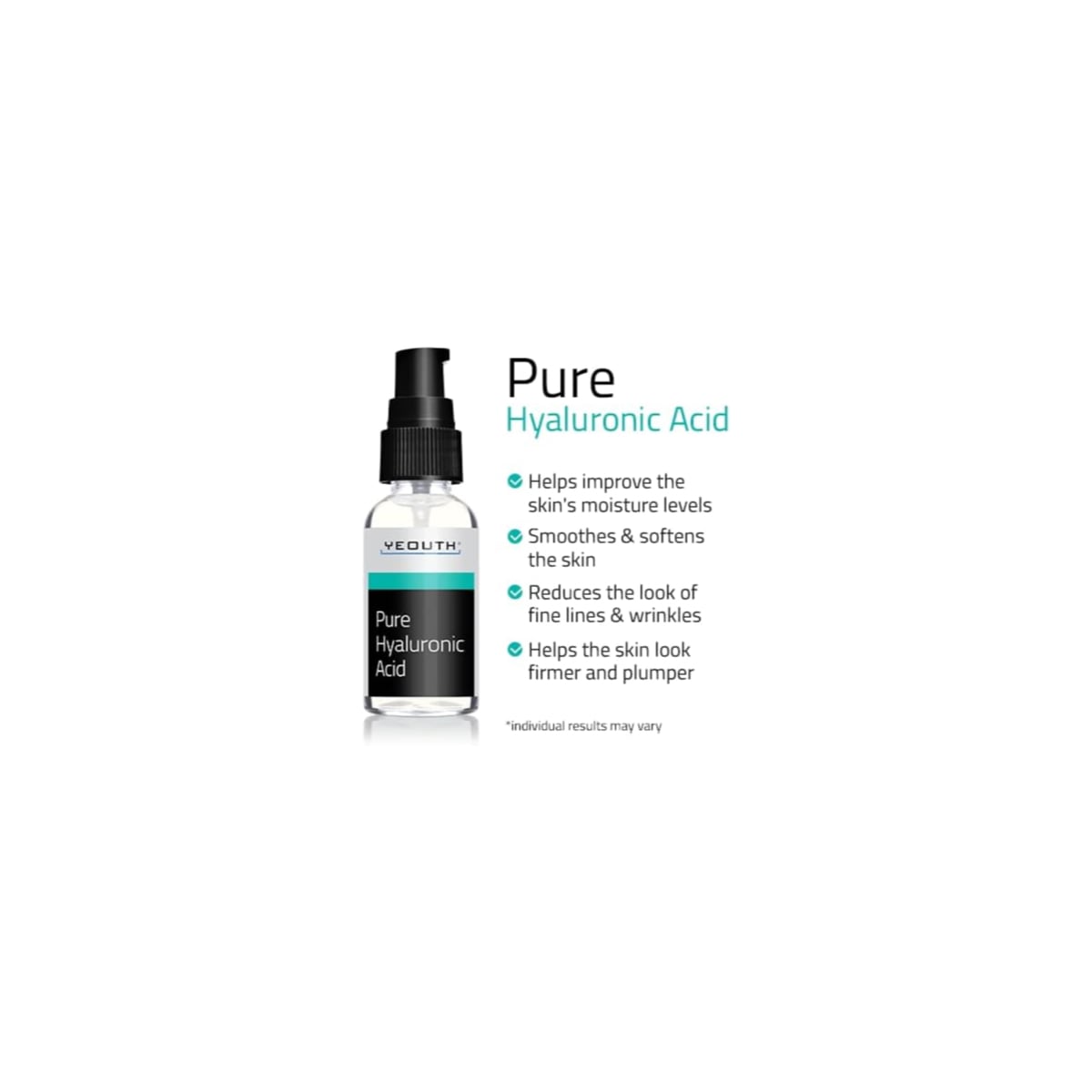 Yeouth Pure Hyaluronic Acid Serum 1oz