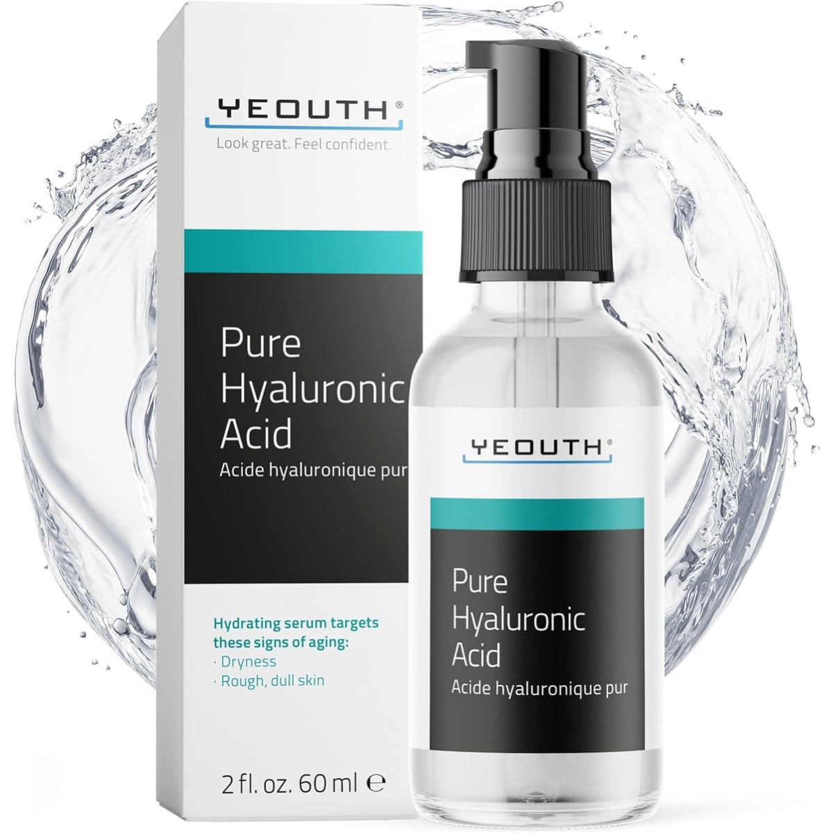 Yeouth Pure Hyaluronic Acid Serum 2oz