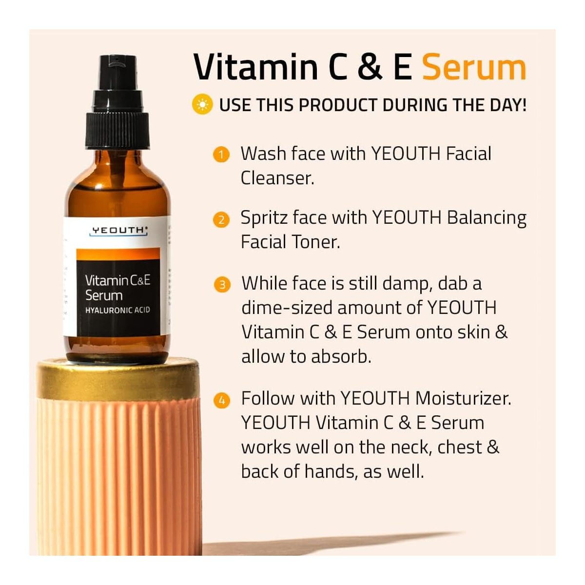 Yeouth Vitamin C and E Serum 2oz