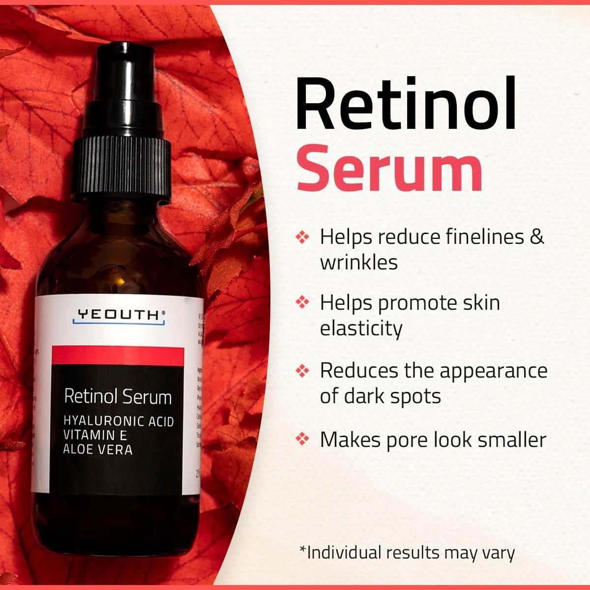 Yeouth 2.5% Retinol Serum 2oz