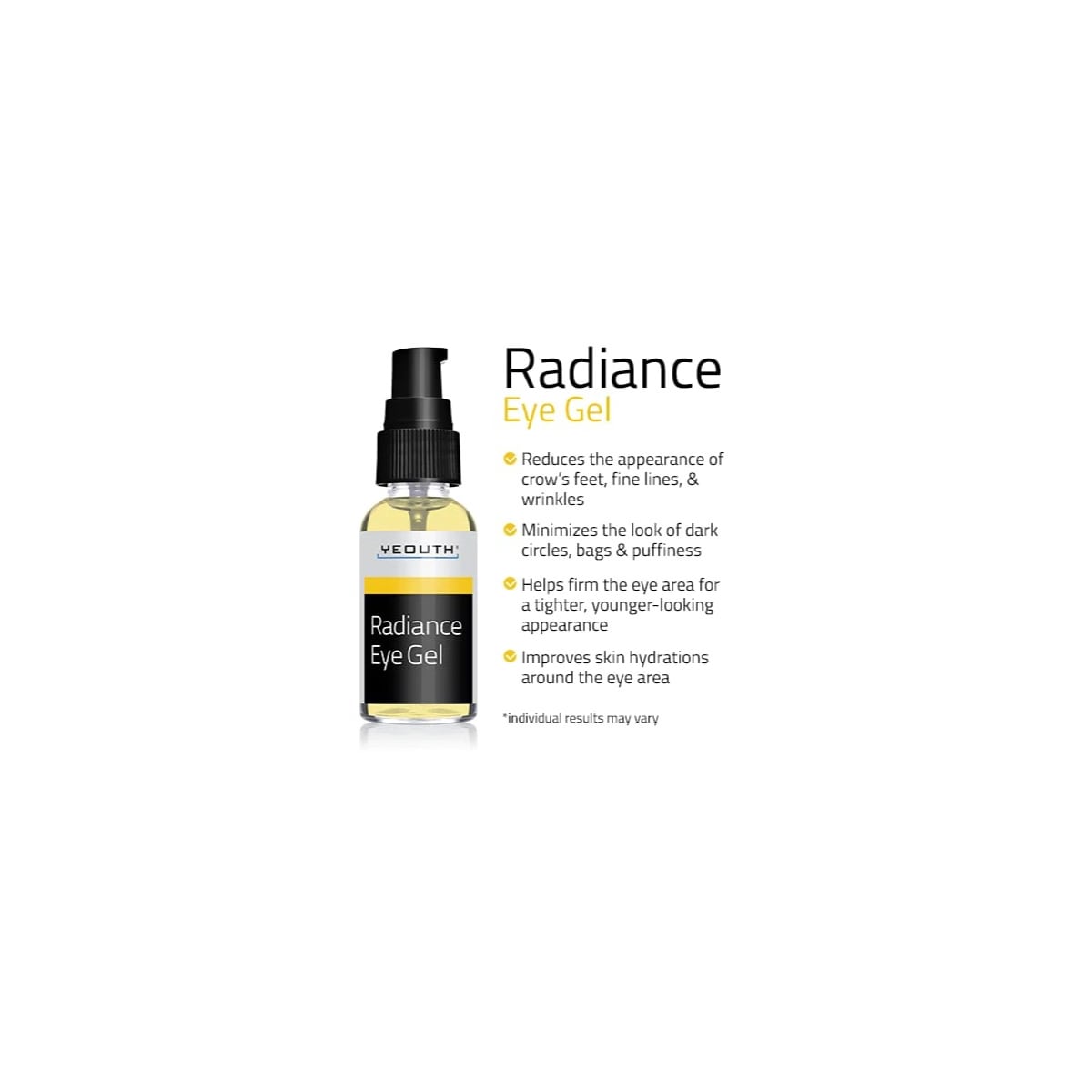 Yeouth Radiance Eye Gel 1oz 1oz