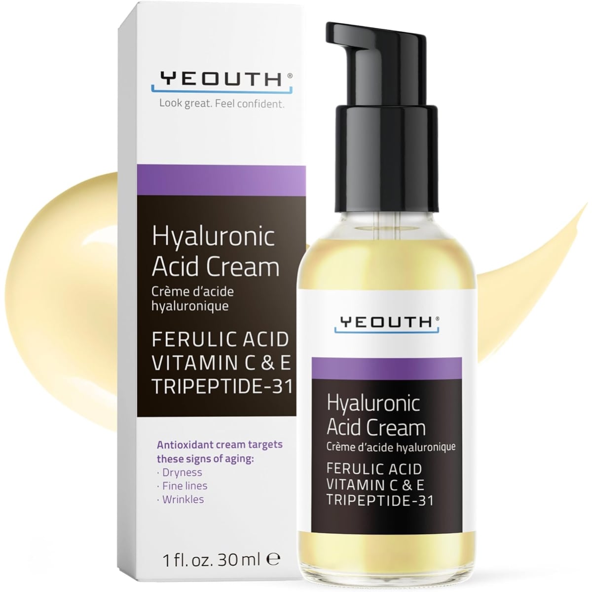 Yeouth Hyaluronic Acid Cream 1oz 1oz