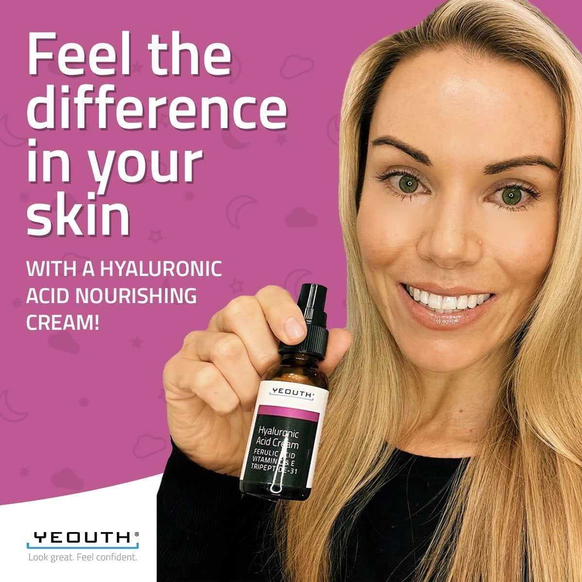 Yeouth Hyaluronic Acid Cream 1oz 1oz